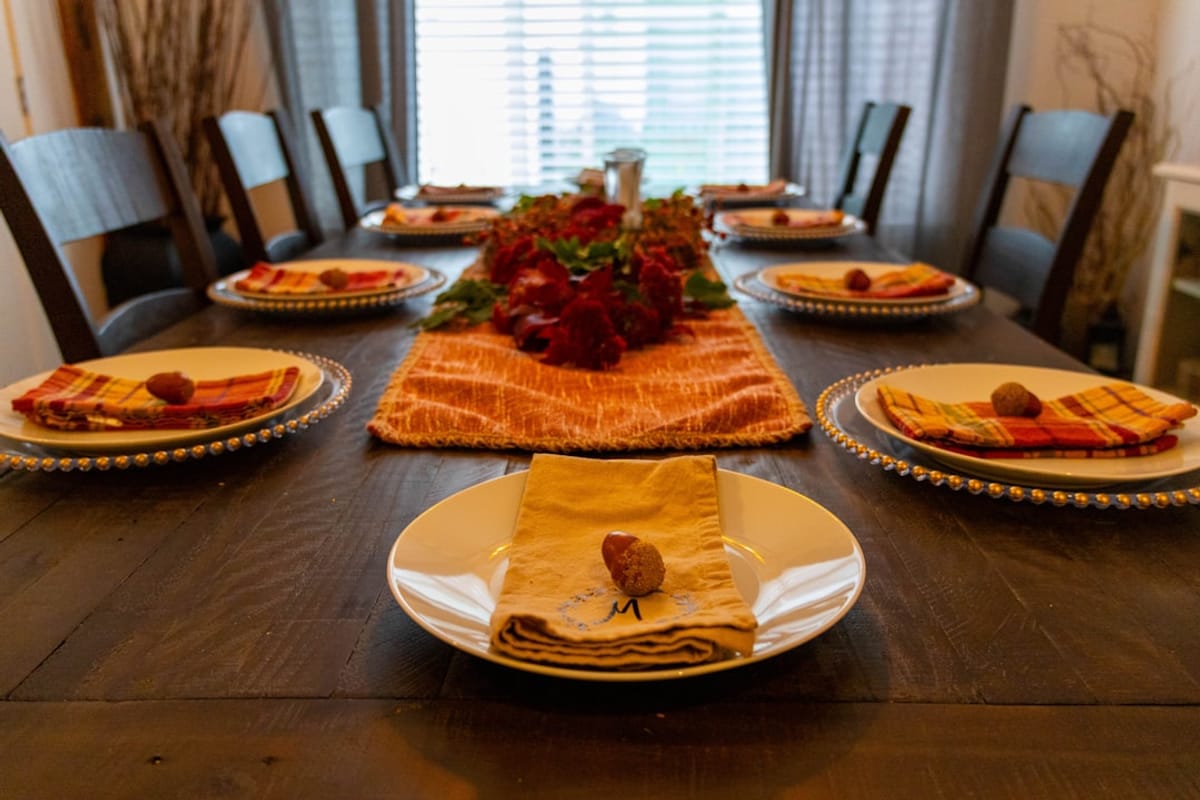 Reveal Hackensack Apartments | Cozy Thanksgiving dinner table